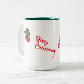 Mug  : Merry Christmas ツートーンマグカップ (正面左)