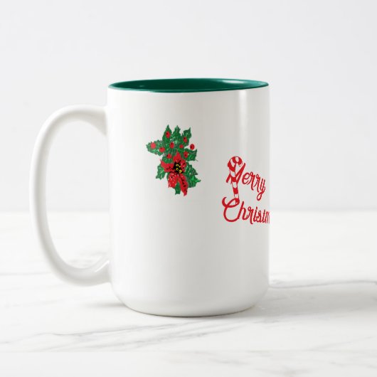 Mug  : Merry Christmas ツートーンマグカップ (左)