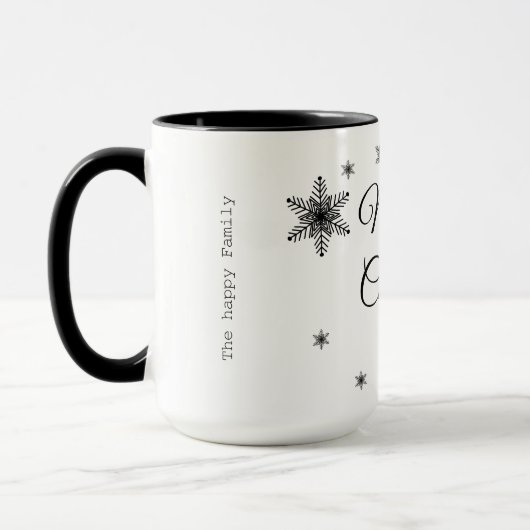 Mug Merry Christmas x the happy family マグカップ (左)