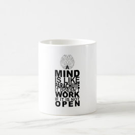 Mug Mind is like parachute コーヒーマグカップ