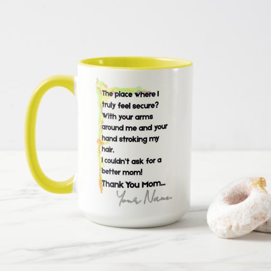 Mug MM01 #ThankYouMom マグカップ (ドーナツ付き)