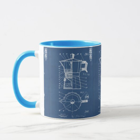 Mug Moka cafetiere expresso bialetti blueprint マグカップ (左)