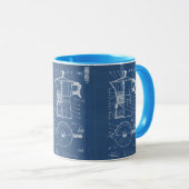 Mug Moka cafetiere expresso bialetti blueprint マグカップ (正面右)