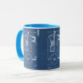 Mug Moka cafetiere expresso bialetti blueprint マグカップ (正面左)