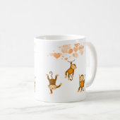 Mug Monkey Happy  コーヒーマグカップ (正面右)