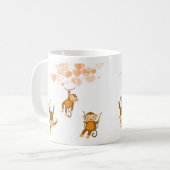 Mug Monkey Happy  コーヒーマグカップ (正面左)