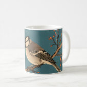Mug - Moonlit Bird on Blossom Branch コーヒーマグカップ (正面右)