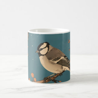 Mug - Moonlit Bird on Blossom Branch コーヒーマグカップ