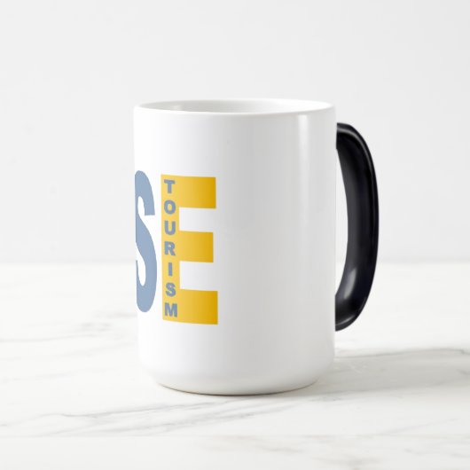 Mug morphing blanche SWEDEN  TOURISM モーフィングマグカップ (正面右)