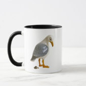 Mug mouette jette un oeil sur sa fiente. マグカップ (左)