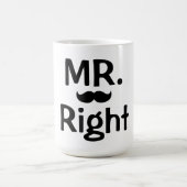 Mug/Mrは髭によって訂正します コーヒーマグカップ (中央)
