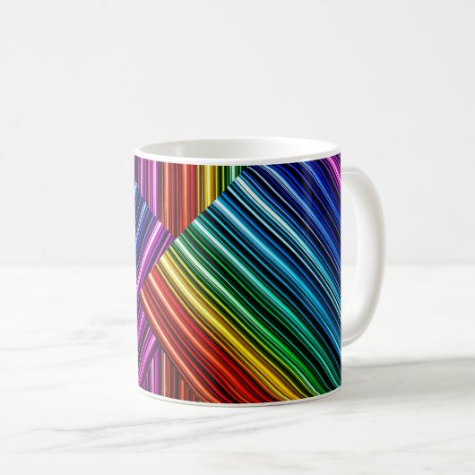Mug multicolore aspect métallique. コーヒーマグカップ (正面右)