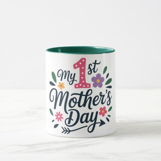 Mug-My First  Mother's Day Mug マグカップ (中央)