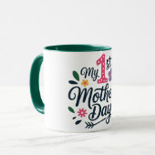 Mug-My First  Mother's Day Mug マグカップ (正面左)