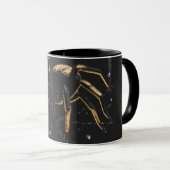 Mug Noir et Or Araignée Mystique et Toile de Rosé マグカップ (正面右)