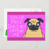 Mug of a Pugポストカード ポストカード (正面/裏面)