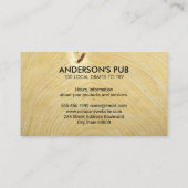 Mug of Beersロゴ | 木目名刺 名刺 (裏面)