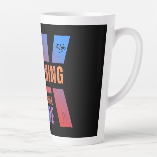 Mug of Motivation, Positive Vibes in Every Sip カフェラテマグ (右)