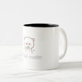 Mug of Sleepy Cat– Need Moar Naps ツートーンマグカップ (正面右)