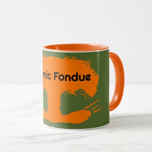 mug orange handle マグカップ (正面右)