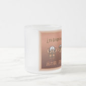 Mug ou tasse les singes de la sagesse フロストグラスマグカップ (中央)