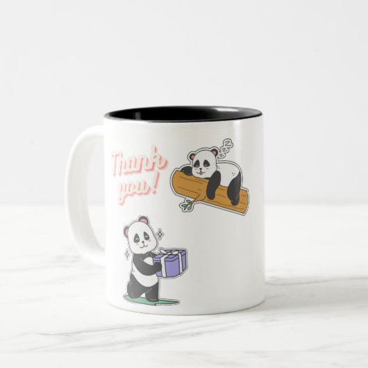Mug Panda  ツートーンマグカップ (正面左)