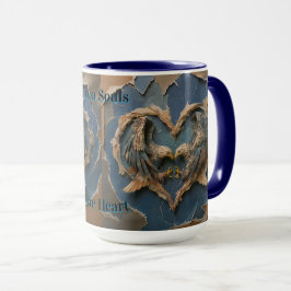 Mug Paper Cut Eagle Two Souls One Heart マグカップ