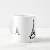 Mug Paris Eiffel Tour コーヒーマグカップ (正面左)