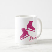 Mug patin à glace Rose brillant sensation コーヒーマグカップ (正面右)