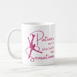 Mug patin à glace Rose brillant sensation コーヒーマグカップ