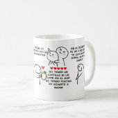 Mug "Pero Te Quiero" - Un regalo con sentimiento コーヒーマグカップ (正面右)