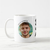 Mug personnalisé 30ème anniversaire 2 photos préno コーヒーマグカップ (左)