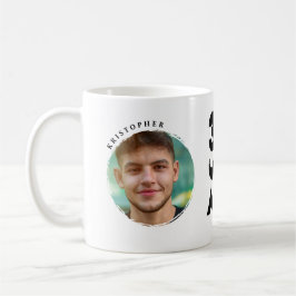 Mug personnalisé 30ème anniversaire 2 photos préno コーヒーマグカップ