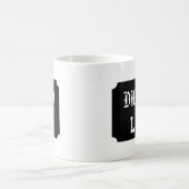 Mug Personnalisé Papa– Initiale Vintage コーヒーマグカップ (中央)