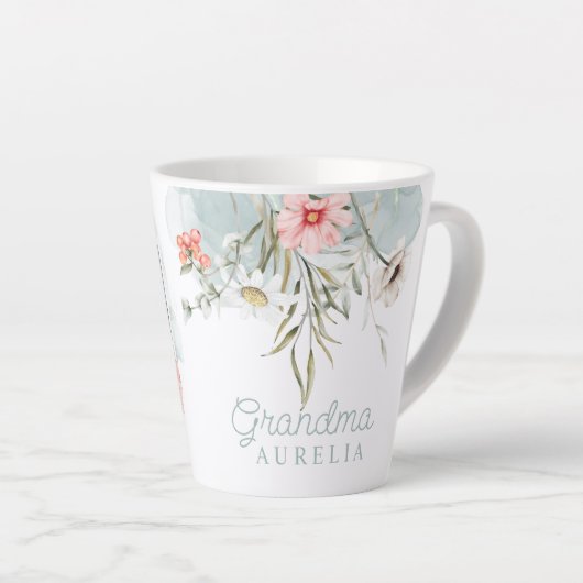  Mug personnalisé pour grand-mère カフェラテマグ (右アングル)