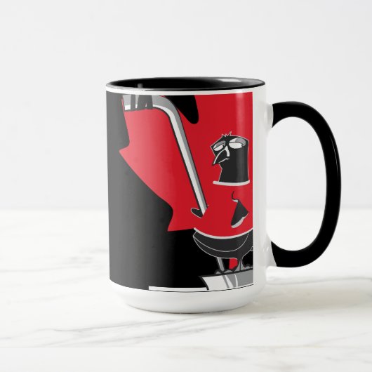 Mug Pingouins Hockey Canada N&B マグカップ (右)