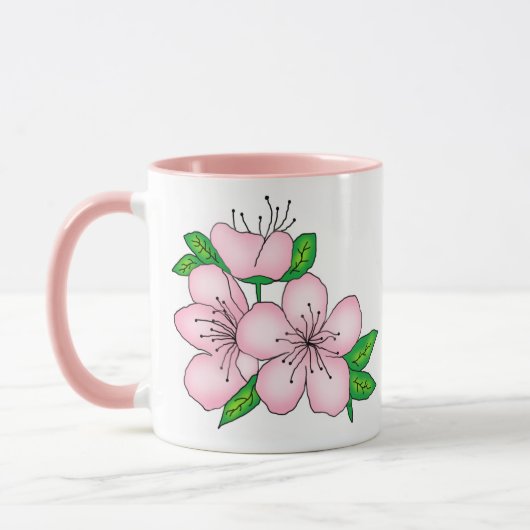 Mug - Pink Cherry Blossom マグカップ (左)