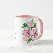 Mug - Pink Cherry Blossom マグカップ (正面右)