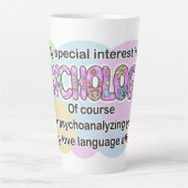 Mug, Psychology Love Language (ADHD, Autistic) カフェラテマグ (正面)
