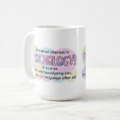 Mug, Psychology Love Language (ADHD, Autistic) コーヒーマグカップ (正面左)