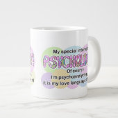 Mug, Psychology Love Language (ADHD, Autistic) ジャンボコーヒーマグカップ (正面右)