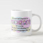 Mug, Psychology Love Language (ADHD, Autistic) ジャンボコーヒーマグカップ (右)