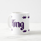 Mug Purple Crowns王 コーヒーマグカップ (正面左)