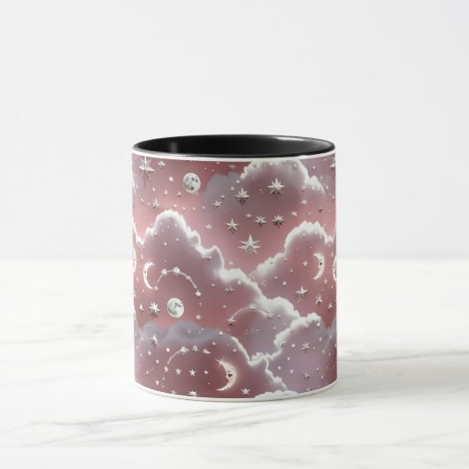 Mug - Quartz Pink Celestial Moon マグカップ (中央)