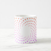 Mug - Rainbow Colored Star Swirls コーヒーマグカップ (中央)