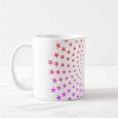 Mug - Rainbow Colored Star Swirls コーヒーマグカップ (左)
