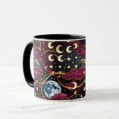 Mug - Red Celestial Moon マグカップ (正面左)