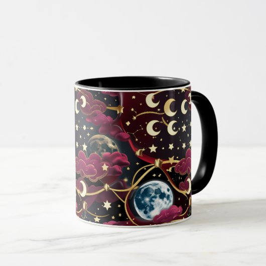 Mug - Red Celestial Moon マグカップ (正面右)