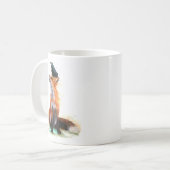 Mug renard et corbeau コーヒーマグカップ (正面左)