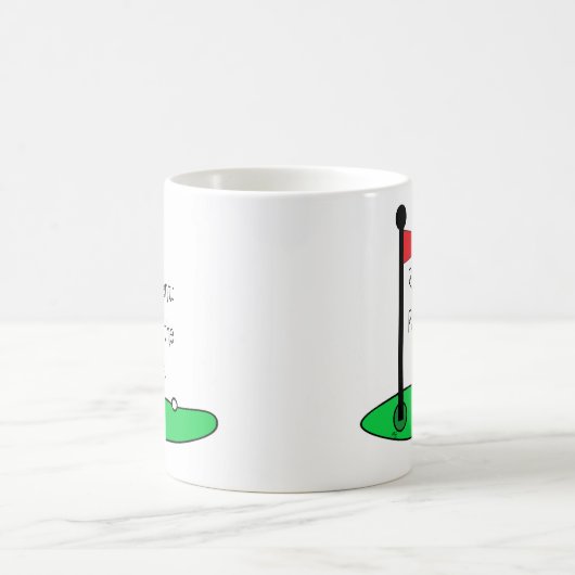 Mug - Retirement: Par for the course コーヒーマグカップ (中央)